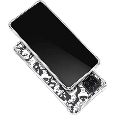 Looney Tunes Marvin Super Sized Pattern Galaxy A12 Clear Case