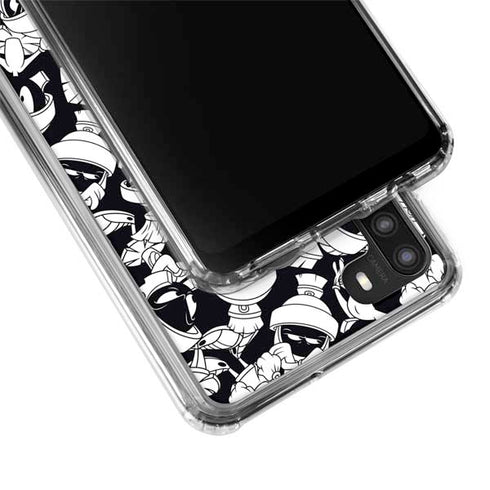 Looney Tunes Marvin Super Sized Pattern Galaxy A21 Clear Case