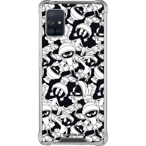 Looney Tunes Marvin Super Sized Pattern Galaxy A51 5G Clear Case