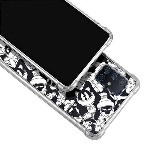 Looney Tunes Marvin Super Sized Pattern Galaxy A71 5G Clear Case
