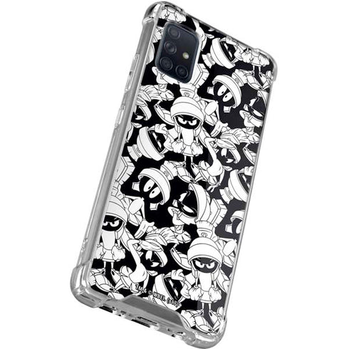 Looney Tunes Marvin Super Sized Pattern Galaxy A71 5G Clear Case