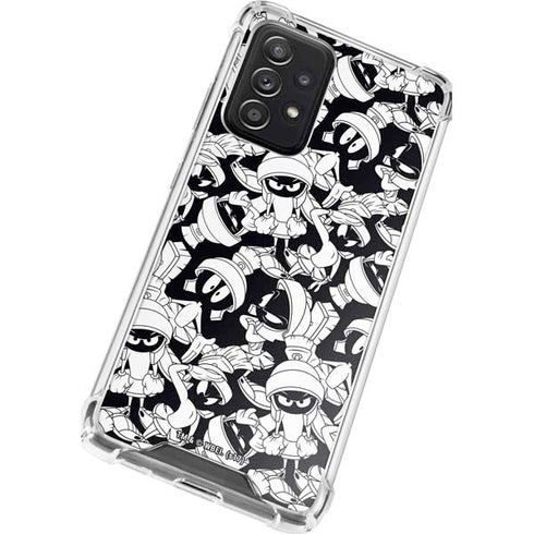 Looney Tunes Marvin Super Sized Pattern Galaxy A72 5G Clear Case