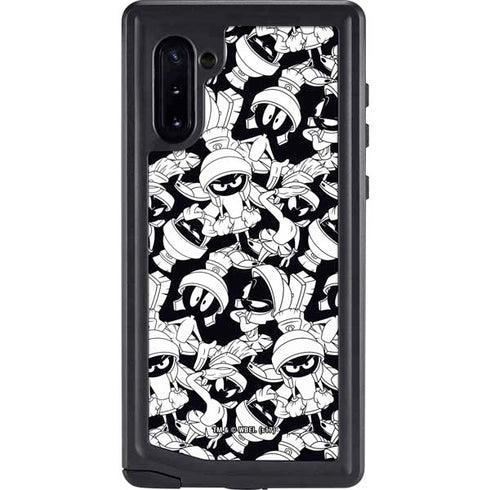 Looney Tunes Marvin Super Sized Pattern Galaxy Note 10 Waterproof Case