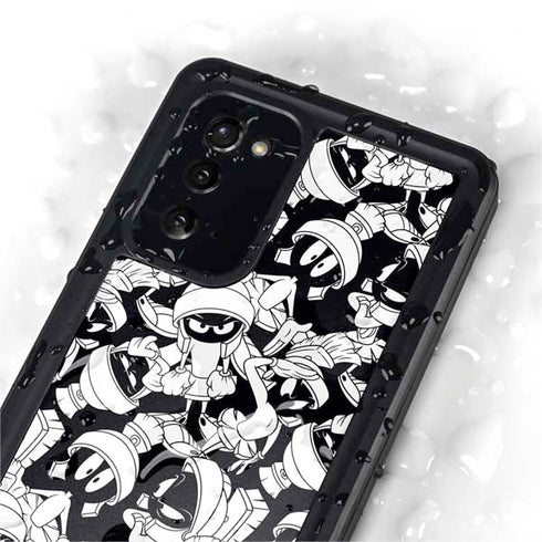 Looney Tunes Marvin Super Sized Pattern Galaxy Note20 5G Waterproof Case