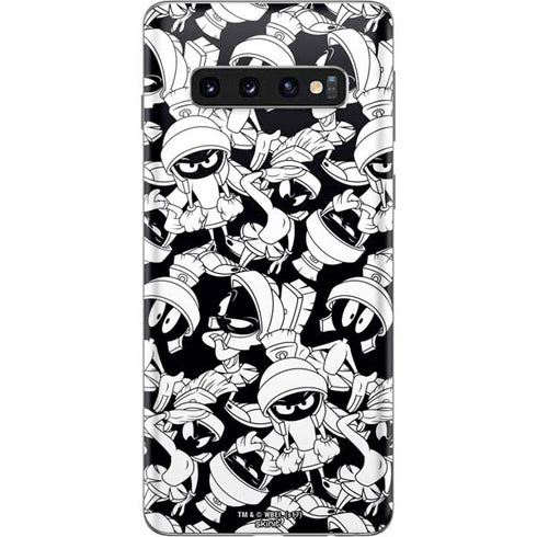 Looney Tunes Marvin Super Sized Pattern Galaxy S10 Skin