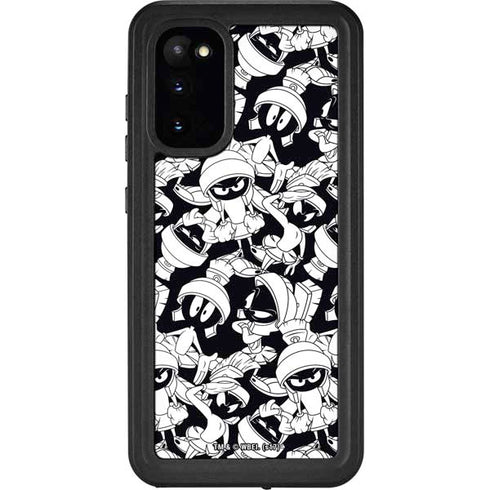 Looney Tunes Marvin Super Sized Pattern Galaxy S20 Waterproof Case