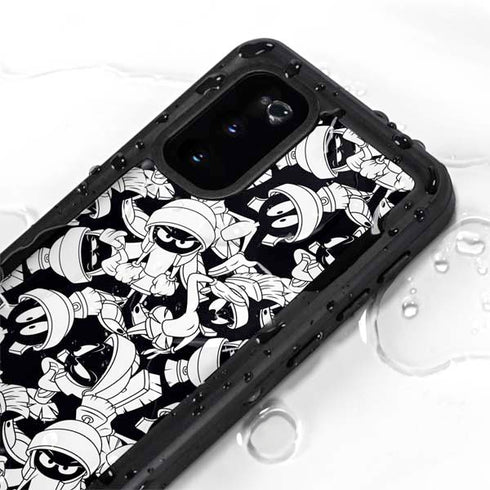 Looney Tunes Marvin Super Sized Pattern Galaxy S20 Waterproof Case