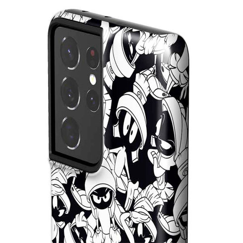 Looney Tunes Marvin Super Sized Pattern Galaxy S21 Ultra 5G Pro Case
