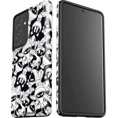 Looney Tunes Marvin Super Sized Pattern Galaxy S21 Ultra 5G Pro Case