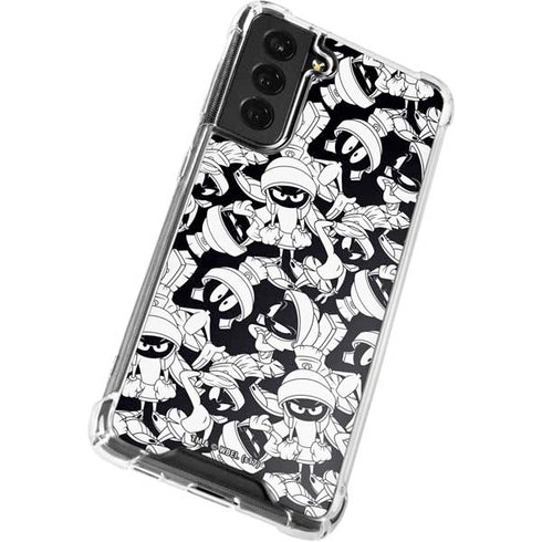 Looney Tunes Marvin Super Sized Pattern Galaxy S22 Clear Case