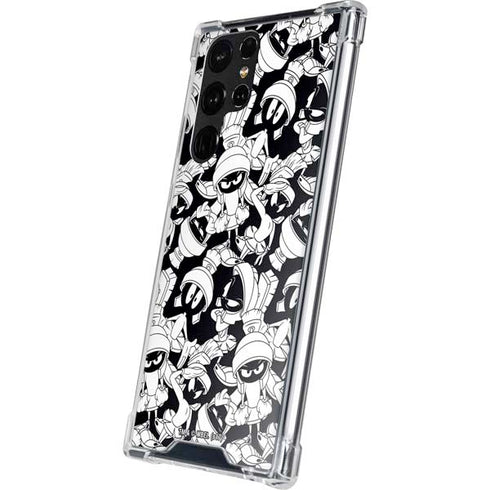 Looney Tunes Marvin Super Sized Pattern Galaxy S22 Ultra Clear Case