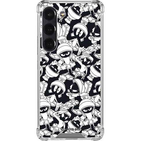 Looney Tunes Marvin Super Sized Pattern Galaxy S23 Clear Case