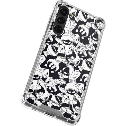 Looney Tunes Marvin Super Sized Pattern Galaxy S23 Plus Clear Case
