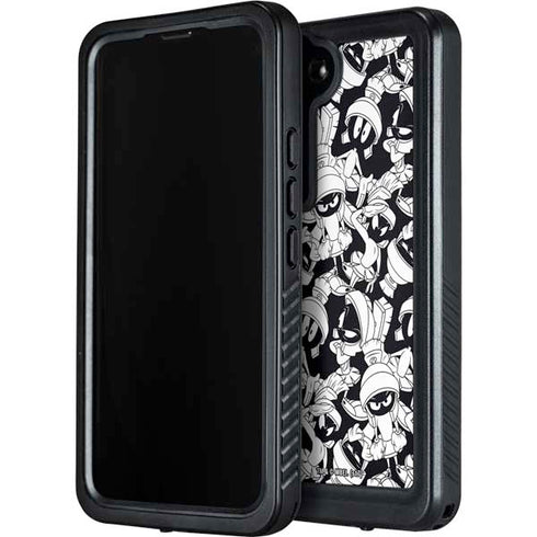 Looney Tunes Marvin Super Sized Pattern Galaxy S23 Waterproof Case