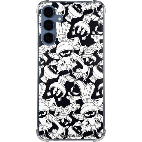 Looney Tunes Marvin Super Sized Pattern Galaxy S24 Clear Case