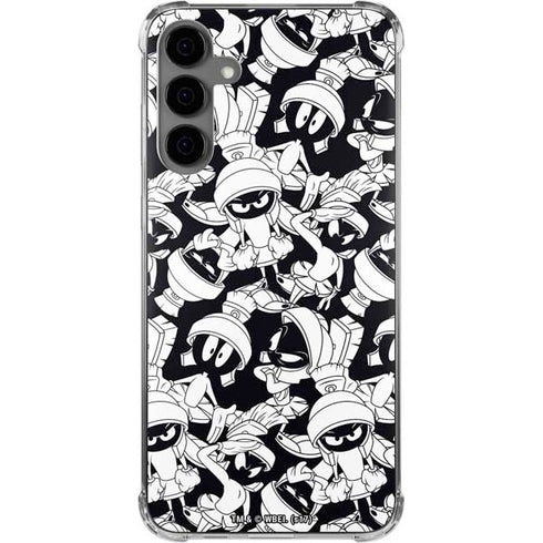 Looney Tunes Marvin Super Sized Pattern Galaxy S24 Plus Clear Case