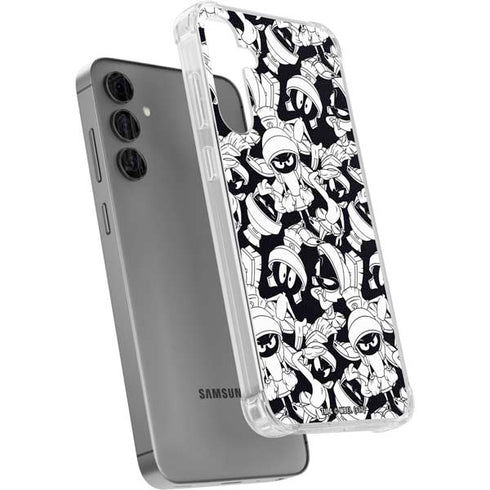 Looney Tunes Marvin Super Sized Pattern Galaxy S24 Plus Clear Case