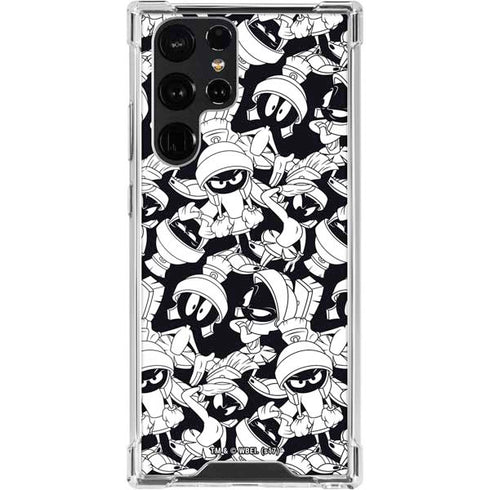 Looney Tunes Marvin Super Sized Pattern Galaxy S24 Ultra Clear Case