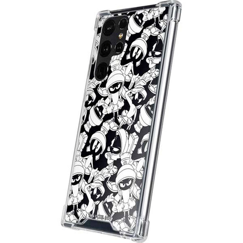 Looney Tunes Marvin Super Sized Pattern Galaxy S24 Ultra Clear Case