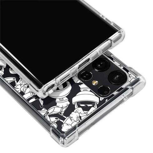 Looney Tunes Marvin Super Sized Pattern Galaxy S24 Ultra Clear Case
