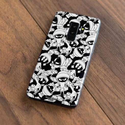 Looney Tunes Marvin Super Sized Pattern Galaxy S9 Plus Skin