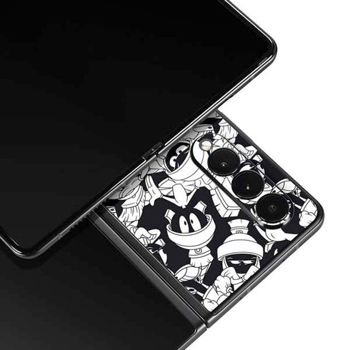 Looney Tunes Marvin Super Sized Pattern Galaxy Z Fold3 5G Skin