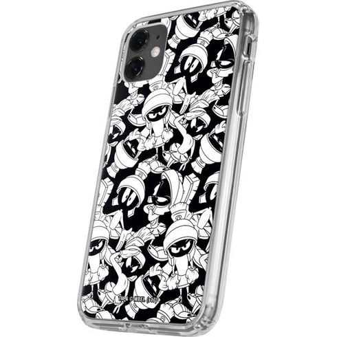 Looney Tunes Marvin Super Sized Pattern iPhone 11 Clear Case