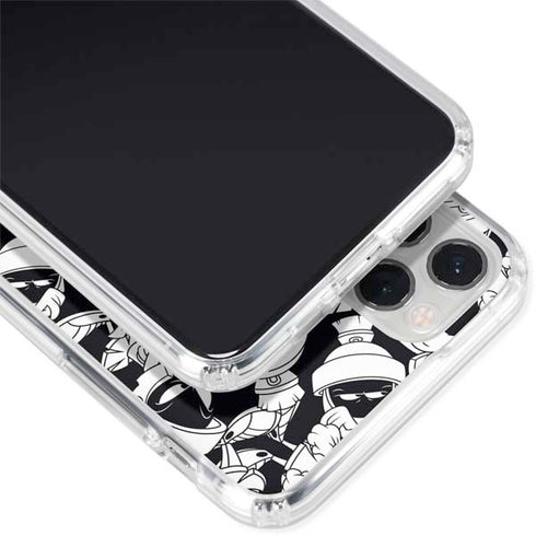 Looney Tunes Marvin Super Sized Pattern iPhone 11 Pro Clear Case