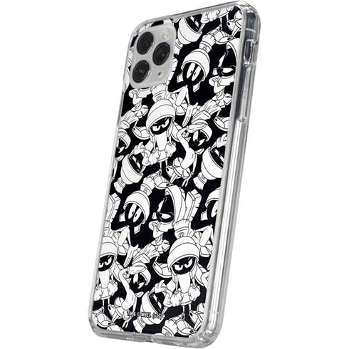 Looney Tunes Marvin Super Sized Pattern iPhone 11 Pro Clear Case