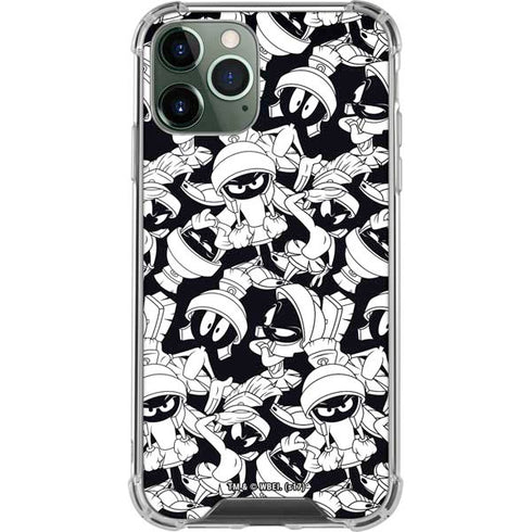 Looney Tunes Marvin Super Sized Pattern iPhone 11 Pro Max Clear Case