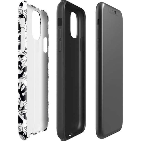 Looney Tunes Marvin Super Sized Pattern iPhone 11 Pro Max Impact Case