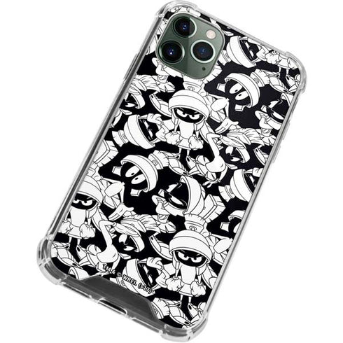 Looney Tunes Marvin Super Sized Pattern iPhone 12 Pro Clear Case