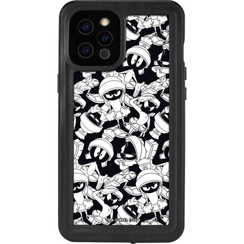 Looney Tunes Marvin Super Sized Pattern iPhone 12 Pro Max Waterproof Case
