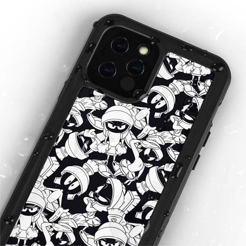 Looney Tunes Marvin Super Sized Pattern iPhone 12 Pro Max Waterproof Case