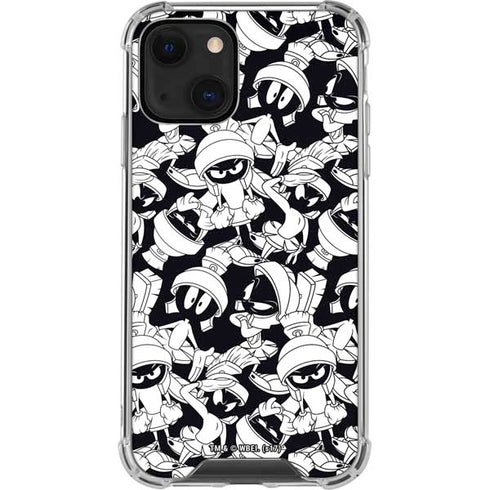 Looney Tunes Marvin Super Sized Pattern iPhone 13 Clear Case