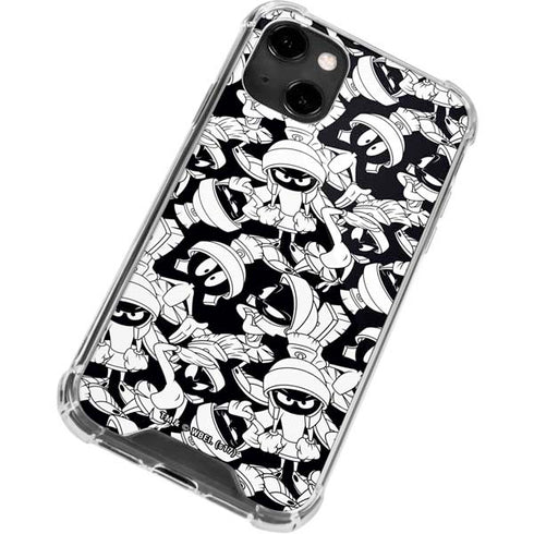 Looney Tunes Marvin Super Sized Pattern iPhone 13 Clear Case
