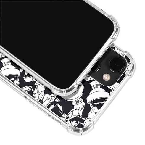 Looney Tunes Marvin Super Sized Pattern iPhone 14 Plus Clear Case