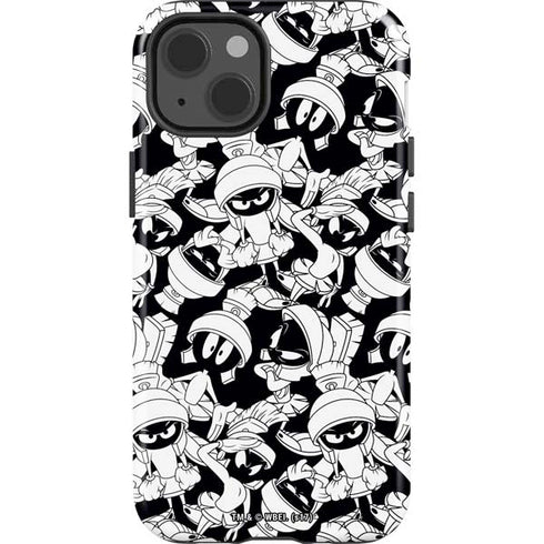 Looney Tunes Marvin Super Sized Pattern iPhone 15 Impact Case