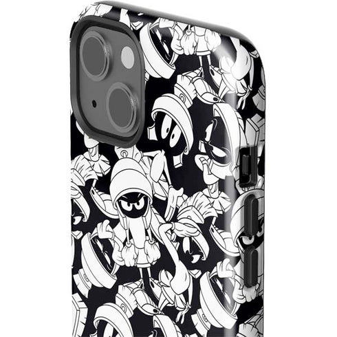 Looney Tunes Marvin Super Sized Pattern iPhone 15 Impact Case