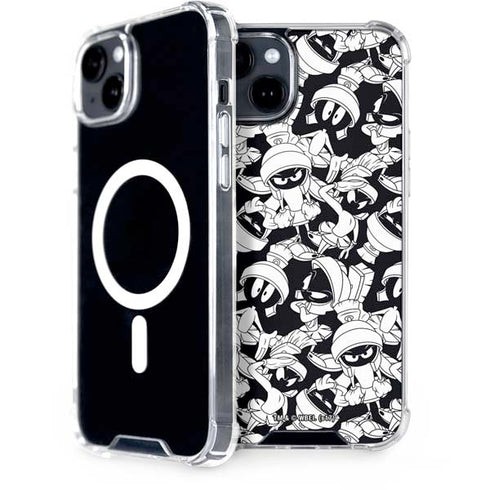 Looney Tunes Marvin Super Sized Pattern iPhone 15 Plus MagSafe Case