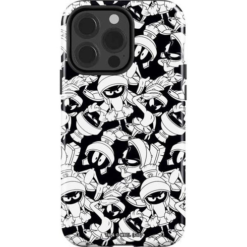 Looney Tunes Marvin Super Sized Pattern iPhone 15 Pro Impact Case