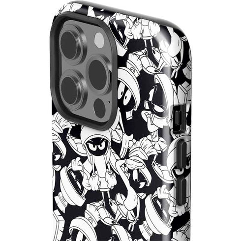 Looney Tunes Marvin Super Sized Pattern iPhone 14 Pro Impact Case