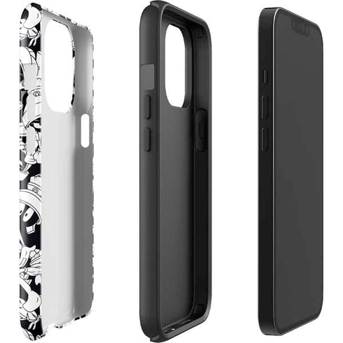 Looney Tunes Marvin Super Sized Pattern iPhone 14 Pro Impact Case