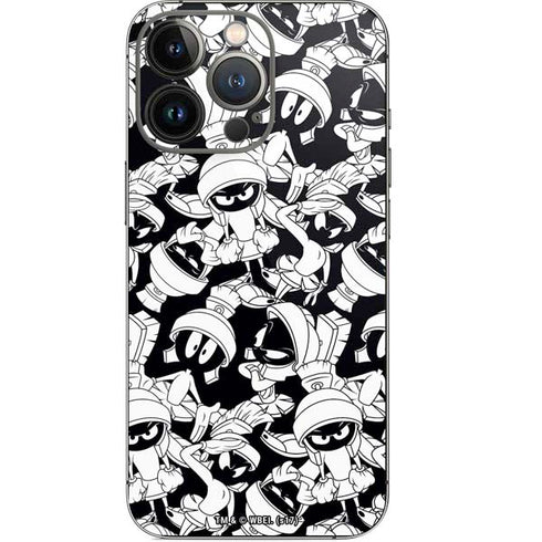 Looney Tunes Marvin Super Sized Pattern iPhone 14 Pro Skin