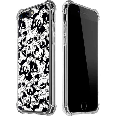 Looney Tunes Marvin Super Sized Pattern iPhone 7/8 Plus Clear Case