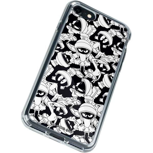 Looney Tunes Marvin Super Sized Pattern iPhone SE (2nd & 3rd Gen) Clear Case