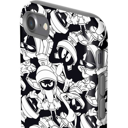 Looney Tunes Marvin Super Sized Pattern iPhone SE (2nd & 3rd Gen) Pro Case