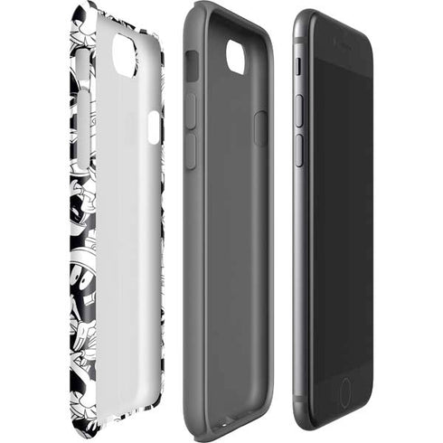 Looney Tunes Marvin Super Sized Pattern iPhone SE (2nd & 3rd Gen) Pro Case