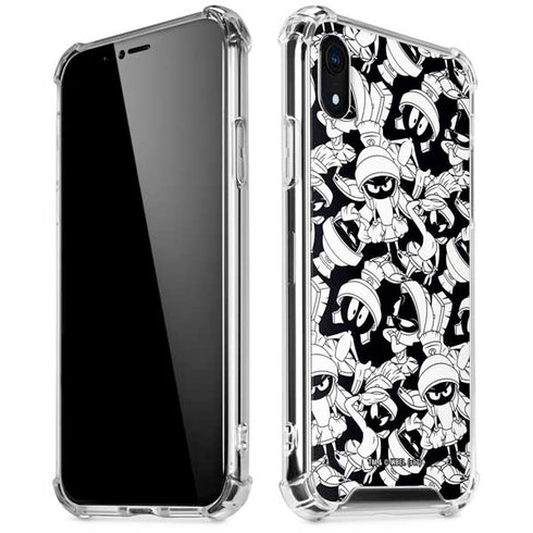 Looney Tunes Marvin Super Sized Pattern iPhone XR Clear Case