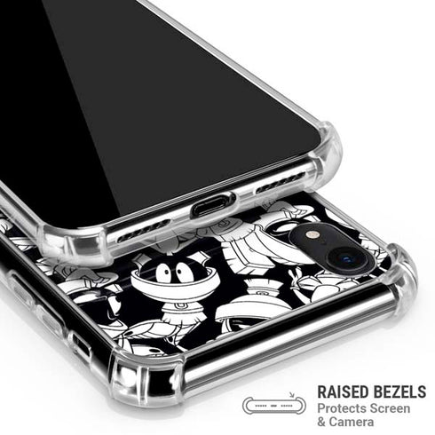 Looney Tunes Marvin Super Sized Pattern iPhone XR Clear Case